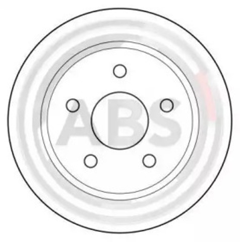 Tarcza hamulcowa tylna 15802 ABS