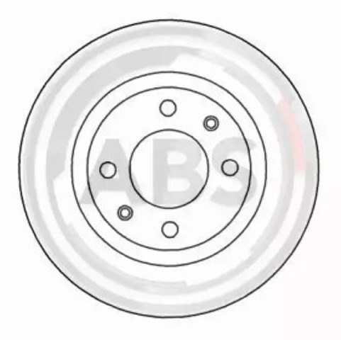 Tarcza hamulcowa tylna 15958 ABS
