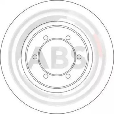 Tarcza hamulcowa przednia 16168 ABS