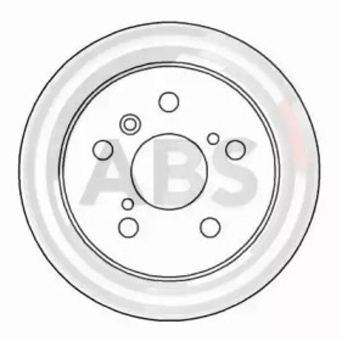 Tarcza hamulcowa tylna 16229 ABS