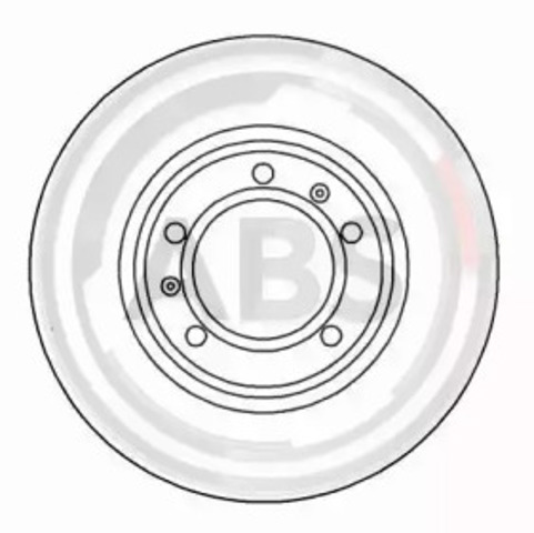 Tarcza hamulcowa przednia 16331 ABS