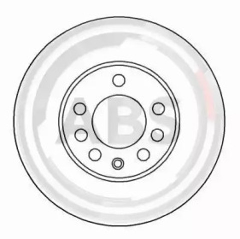 Tarcza hamulcowa przednia 16486 ABS