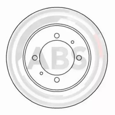 Tarcza hamulcowa tylna 16591 ABS