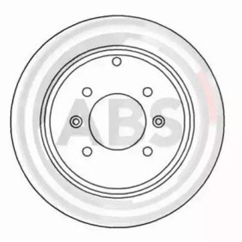 Tarcza hamulcowa tylna 16647 ABS