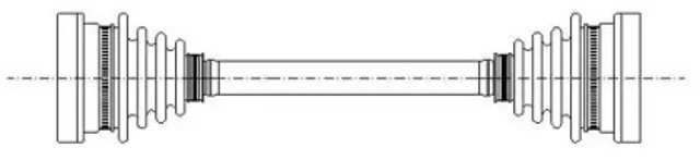 Półoś tylna BMW 5 E34