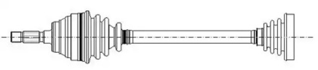 Półoś napędowa przednia prawa 170612 METELLI