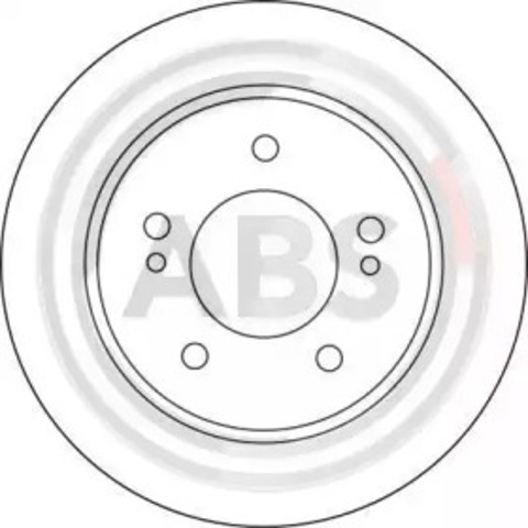 Tarcza hamulcowa tylna 17139 ABS