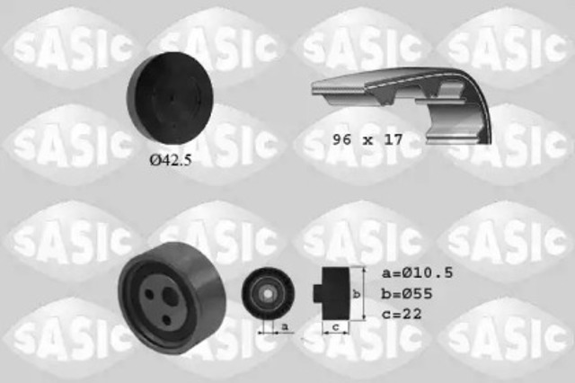 Pasek rozrządu, zestaw 1754003 SASIC