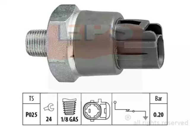 Czujnik ciśnienia oleju 1800114 EPS