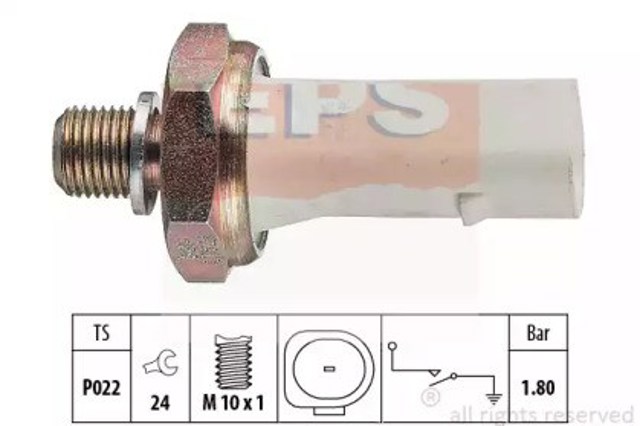 Czujnik ciśnienia oleju 1800136 EPS