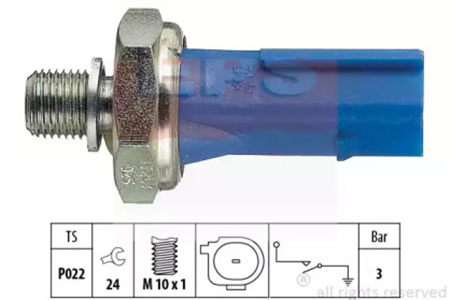 Czujnik ciśnienia oleju 1800212 EPS