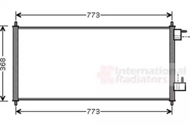 Chłodnica klimatyzacji 18005361 VAN WEZEL