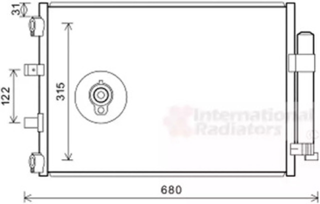 Chłodnica klimatyzacji 18005487 VAN WEZEL