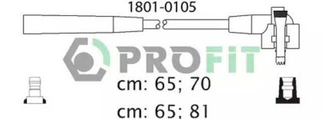 Zestaw przewodów wysokiego napięcia 18010105 Profit