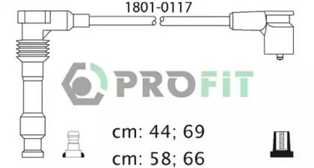 Zestaw przewodów wysokiego napięcia 18010117 PROFIT