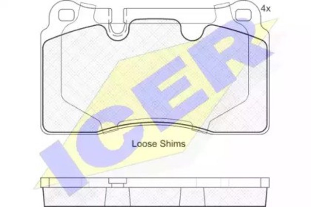 Klocki hamulcowe przednie tarczowe 181789 ICER