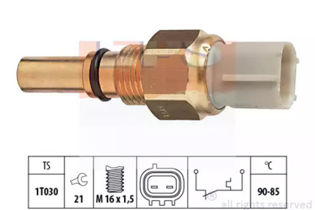 Czujnik temperatury płynu chłodzącego (włączenia wentylatora chłodnicy) 1850151 EPS