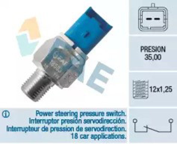 Czujnik pompy wspomagania 18503 FAE
