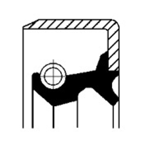 Uszczelniacz półosi mostu przedniego 19027839B CORTECO