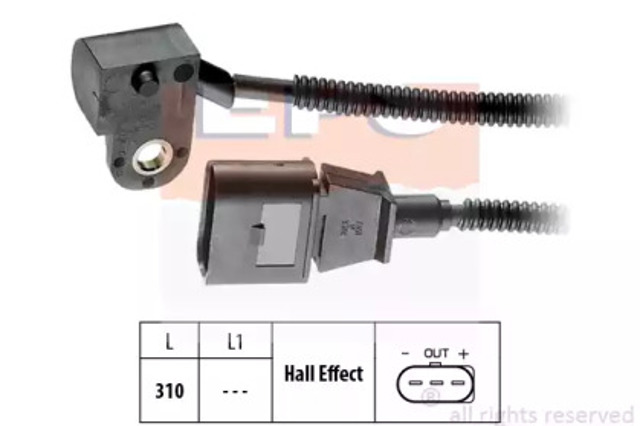 Czujnik położenia wałka rozrządu 1953456 EPS