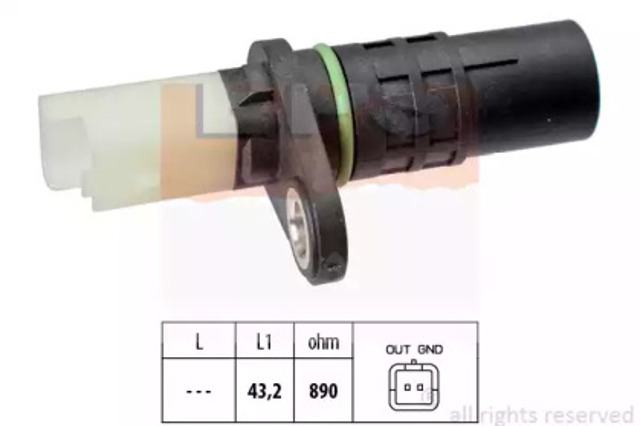 Czujnik położenia wału korbowego 1953555 EPS