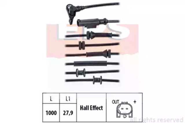 Czujnik ABS przedni 1960020 EPS