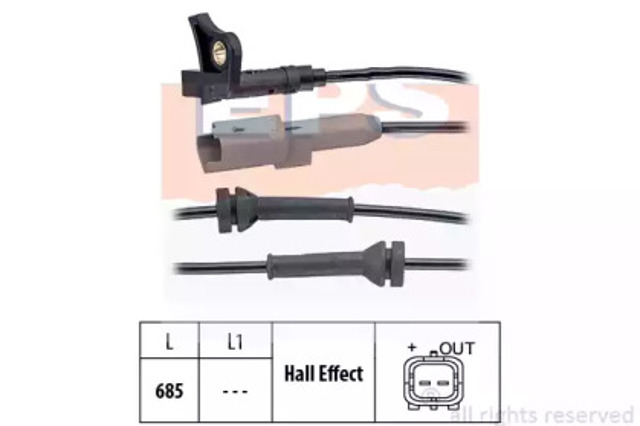 Czujnik ABS przedni 1960035 EPS