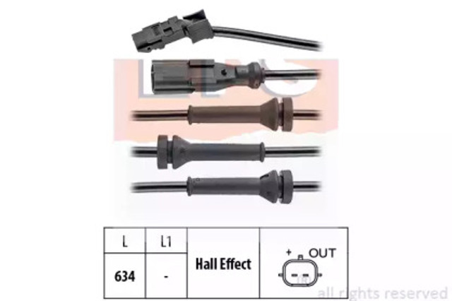 Czujnik ABS przedni 1960056 EPS