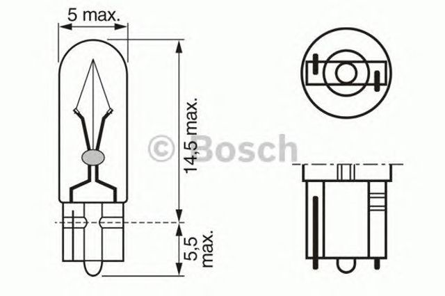 Żarówka deski rozdzielczej 1987302218 BOSCH