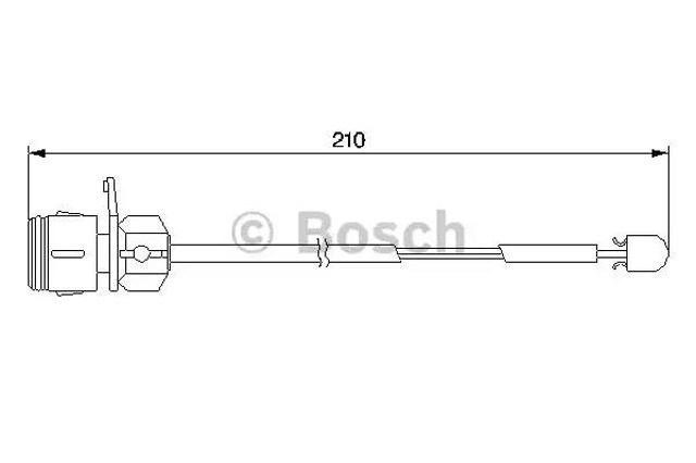 Czujnik zużycia klocków hamulcowych przedni 1987474938 Bosch