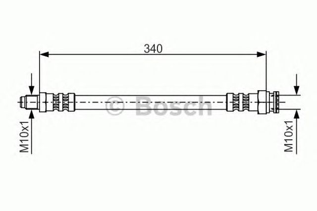Przewód hamulcowy przedni 1987476393 BOSCH