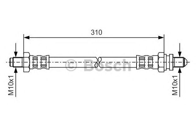 Przewód hamulcowy przedni 1987476407 BOSCH