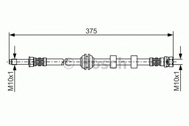 Przewód hamulcowy przedni 1987476626 BOSCH