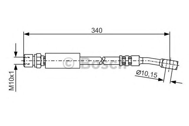 Przewód hamulcowy przedni 1987476691 BOSCH