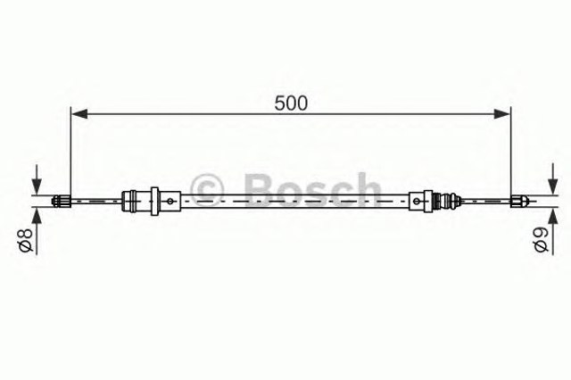 Linka hamulca ręcznego Citroen C8