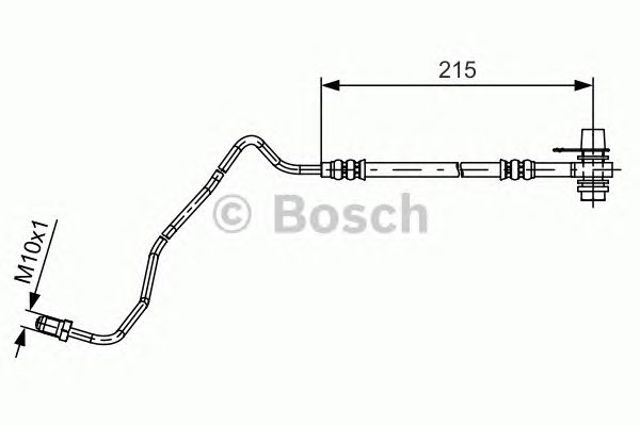 Przewód hamulcowy tylny lewy 1987481532 BOSCH