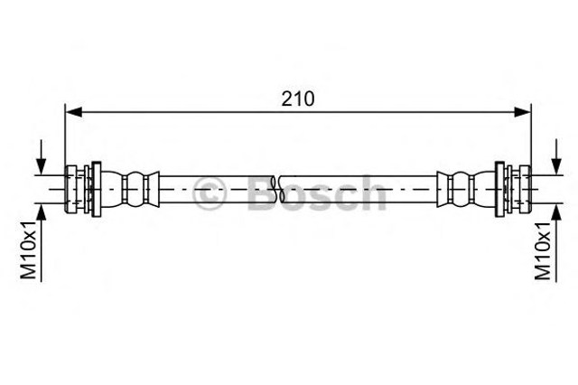 Przewód hamulcowy tylny 1987481628 Bosch