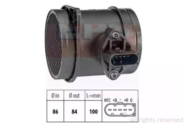 Czujnik przepływu powietrza, przepływomierz powietrza M.A.F. 1991194 EPS