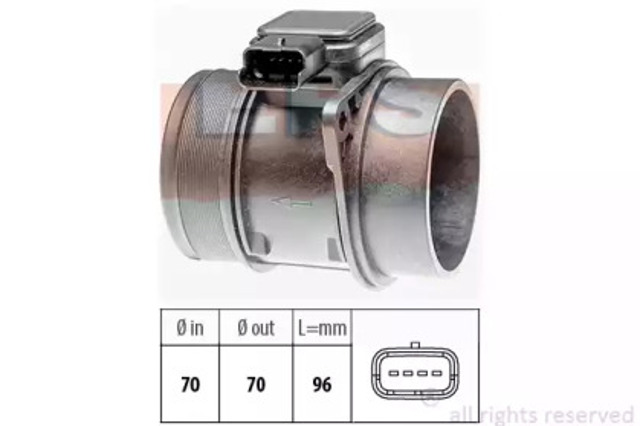 Czujnik przepływu powietrza, przepływomierz powietrza M.A.F. 1991302 EPS