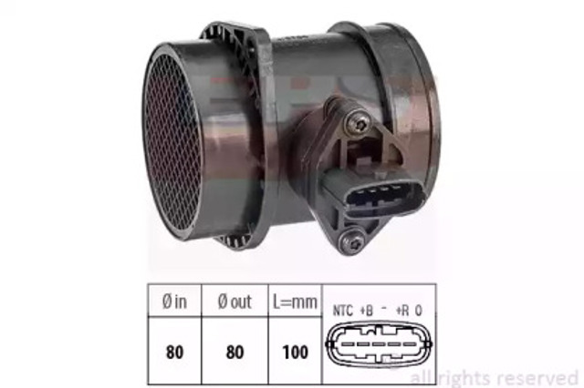 Czujnik przepływu powietrza, przepływomierz powietrza M.A.F. 1991492 EPS