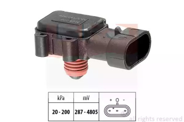 Czujnik ciśnienia w kolektorze ssącym, MAP 1993024 EPS