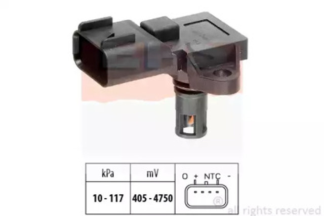 Czujnik ciśnienia w kolektorze ssącym, MAP 1993097 EPS