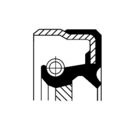 Uszczelniacz wału korbowego silnika tylny 20026342B CORTECO