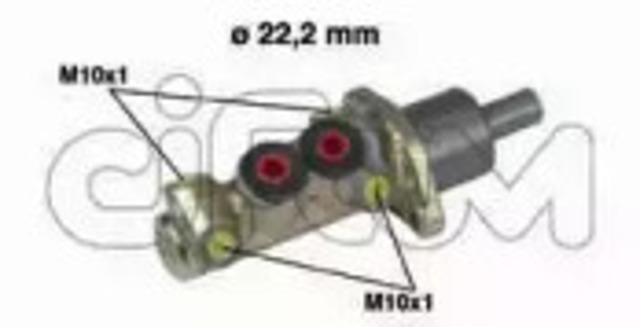 Główny cylinder hamulców 202196 CIFAM