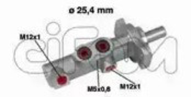 Główny cylinder hamulców 202425 Cifam