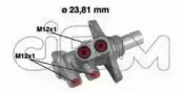 Główny cylinder hamulców 202639 Cifam