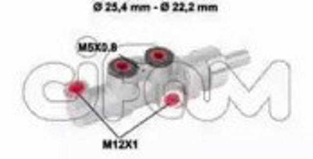 Główny cylinder hamulców 202662 Cifam