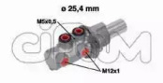 Główny cylinder hamulców 202754 CIFAM