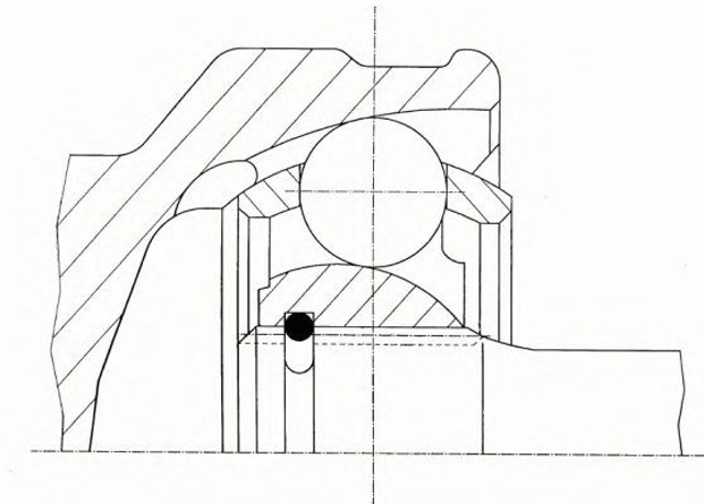 Przegub homokinetyczny przedni zewnętrzny 20322 GKN-Spidan