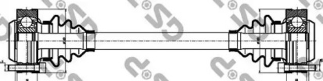 Półoś tylna BMW 5 E34